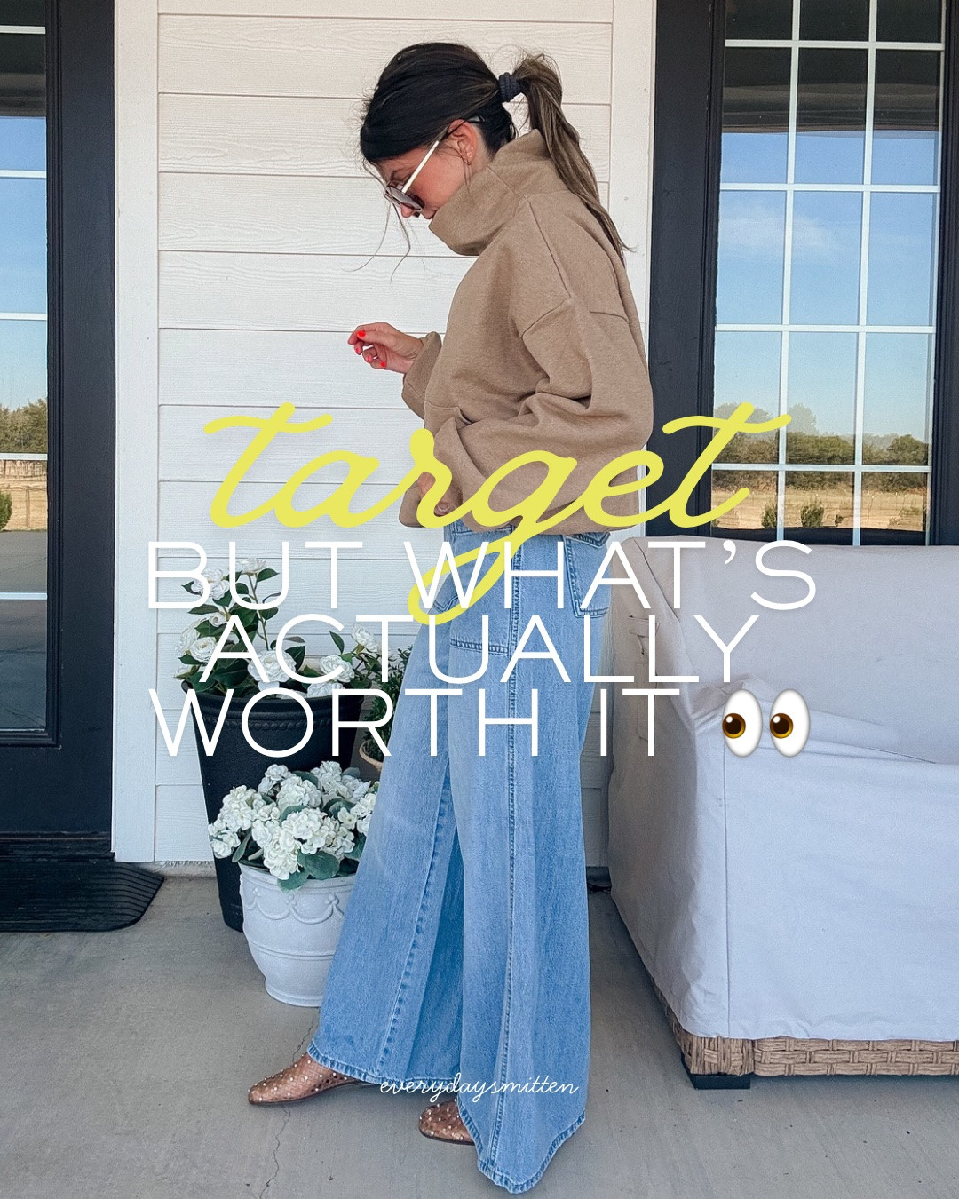 @Target fall outfits! 
camel sweatshirt: xs, oversized
white cardigan: xs, oversized
snake print cardigan: s, oversized
black white stripe sweater: s, tts
palazzo denim jeans: 0, size up if between 
olive green barrel trouser pants
lime green cardigan: s, oversized
black sweatshirt: s, tts
Leopard mary jane flats: 6, tts
rhinestone jelly flats: 6, tts

Target haul

#LTKootd #LTKOver40 #LTKWorkwear