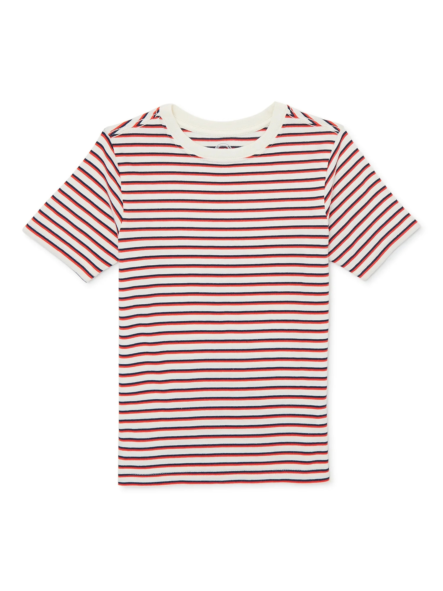 Wonder Nation Boys Striped Tee, Sizes 4-18 & Husky | Walmart (US)