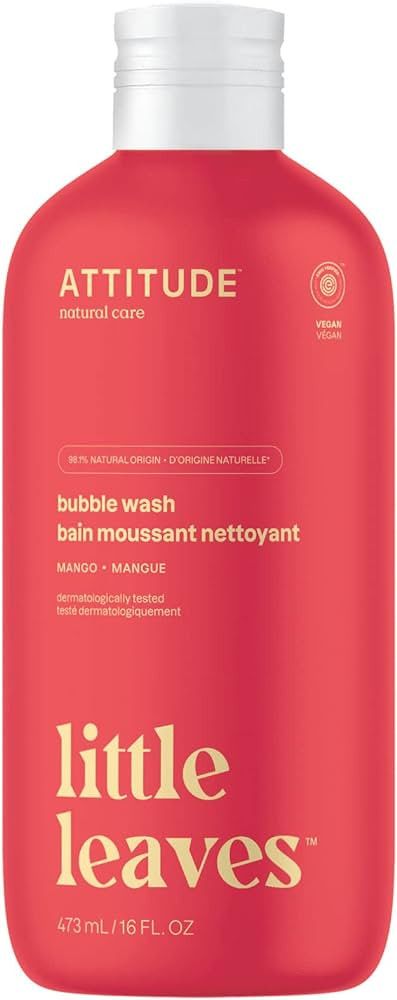 ATTITUDE Bubble Wash for Kids, EWG Verified Plant- and Mineral-Based Body and Hair Hypoallergenic... | Amazon (US)