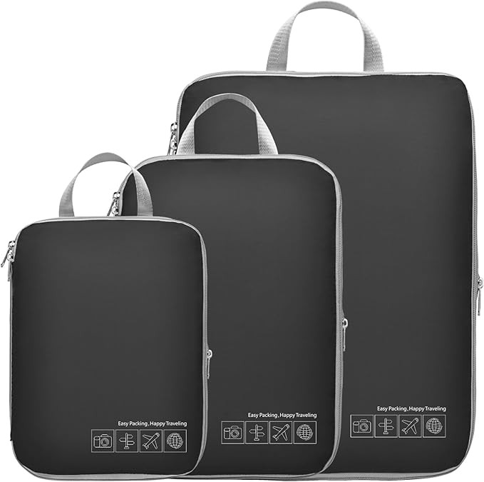 Cambond Compression Packing Cubes for Travel Women - Lightweight Luggage Organizers Bag Packing C... | Amazon (US)