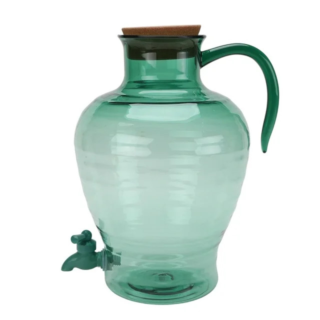 Mainstays by Becky G. & Alejandra 2-Gallon Acrylic Beverage Dispenser, Green | Walmart (US)