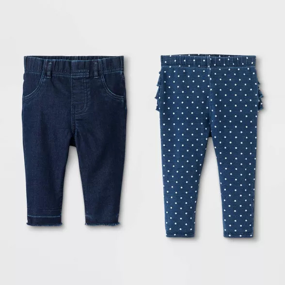 Baby Girls' 2pk Jeans - Cat & Jack™ Blue | Target