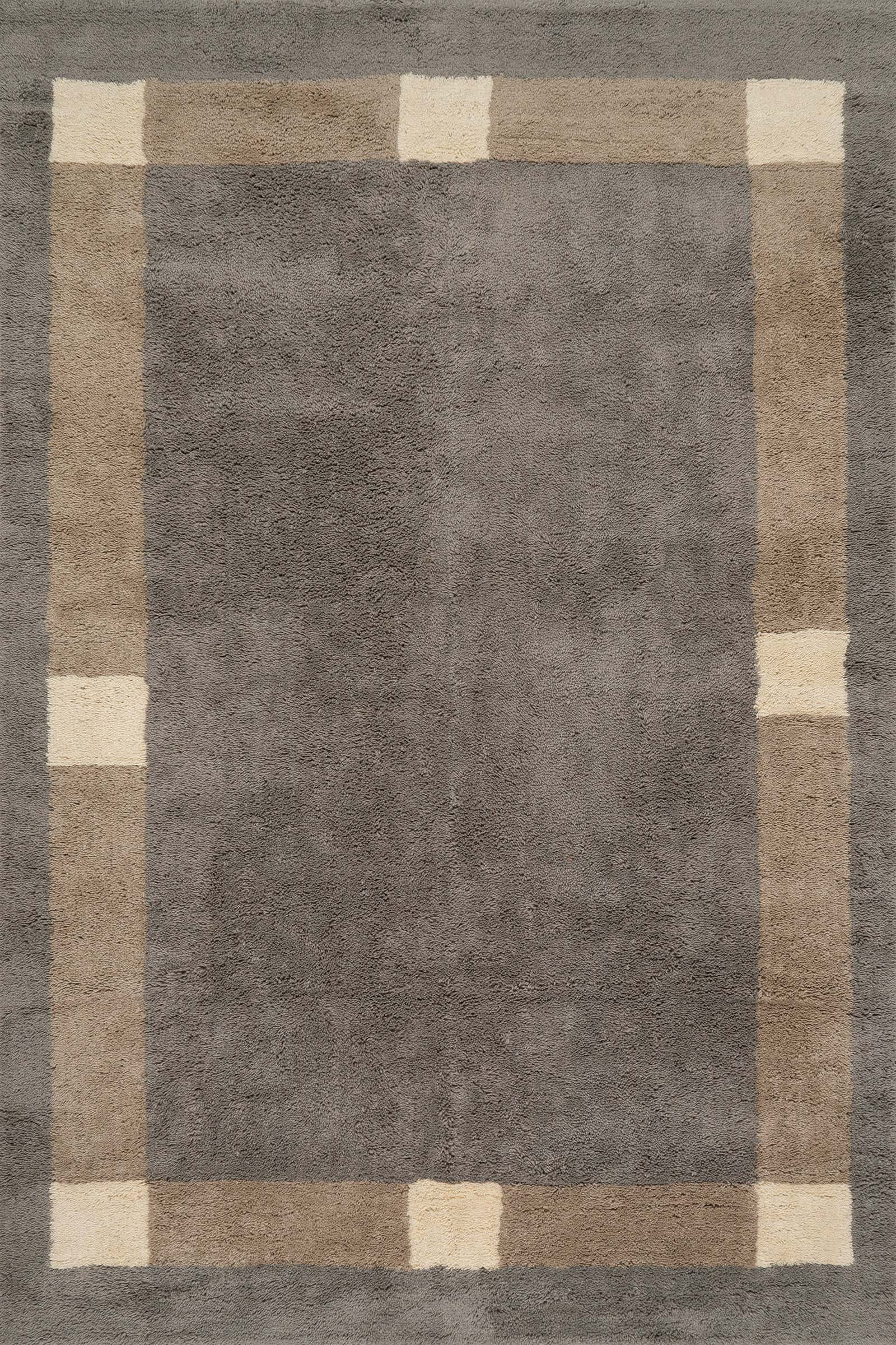 Silja Bordered Rug | Slate | Rugs USA