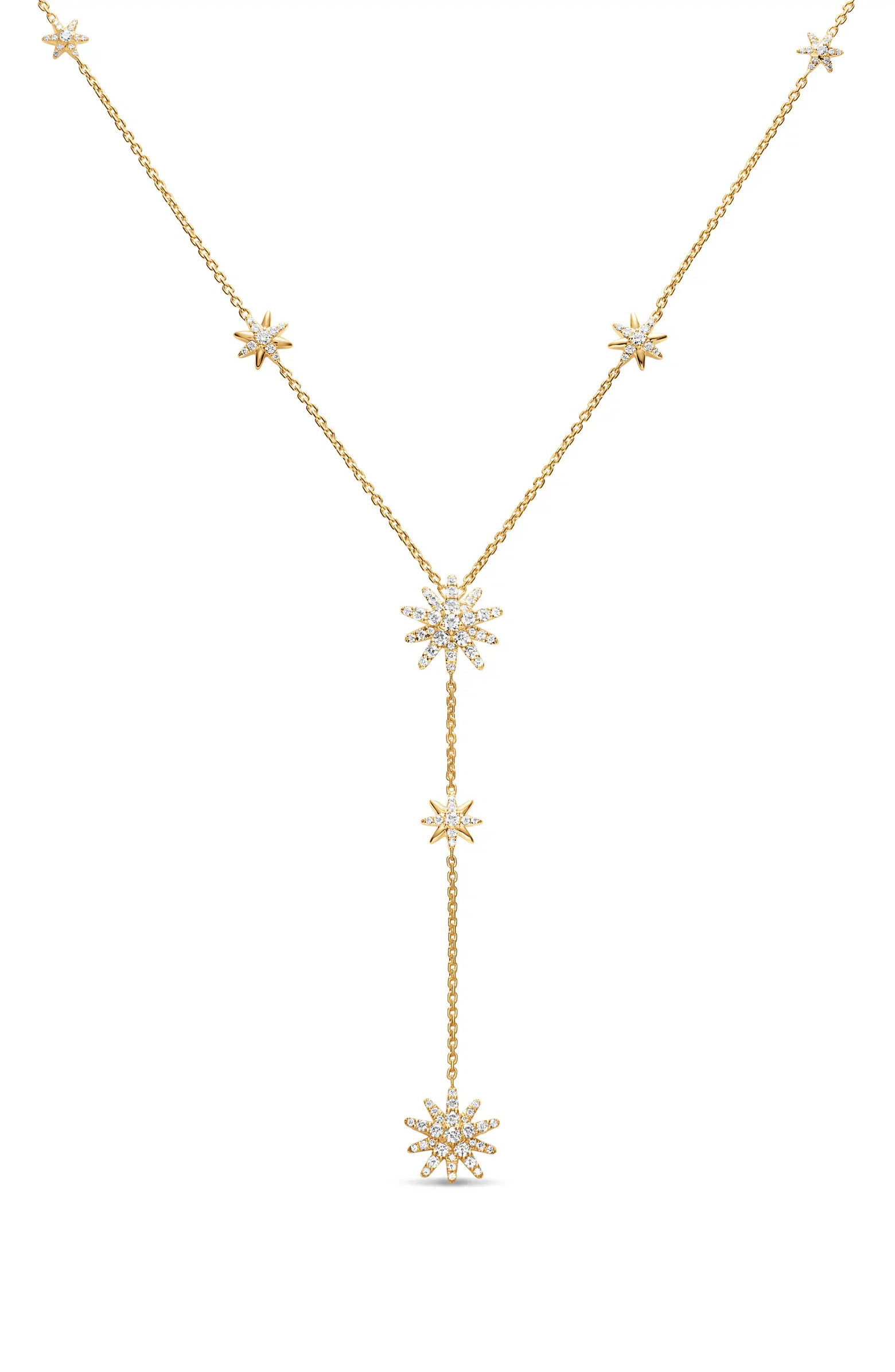 Starburst Pavé Diamond Y-Necklace | Nordstrom