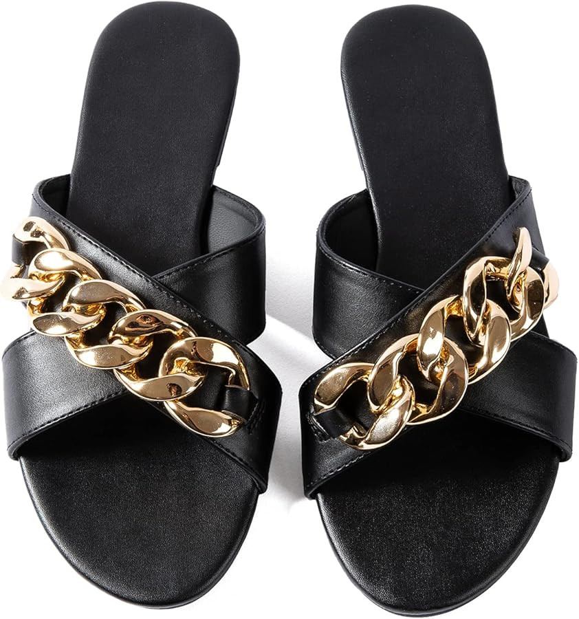 Mtzyoa Women Flat Sandals Braided Leather Crossover Nude Dressy Fashion Evening Party Wedding San... | Amazon (US)