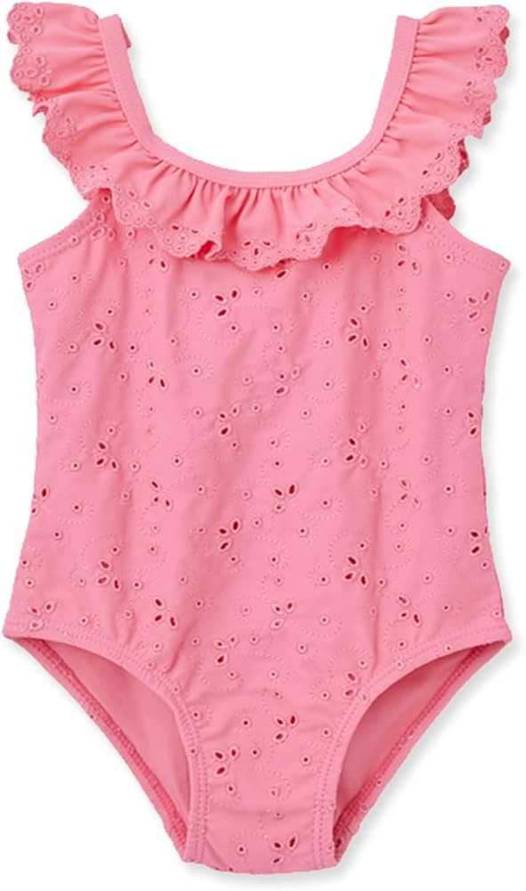 Little Me Baby Girl's UPF 50+ Sun Protection One Piece Swimsuit | Amazon (US)