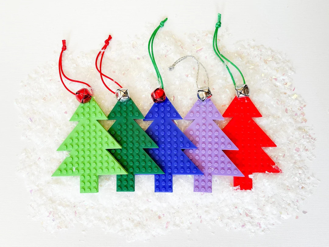 Christmas Tree Brick Ornament Kids Christmas Tree Decor Stocking Tag - Etsy | Etsy (US)
