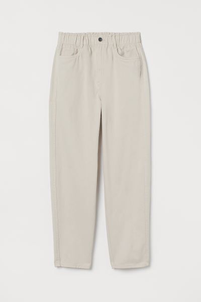 High Waist Twill trousers | H&M (UK, MY, IN, SG, PH, TW, HK)