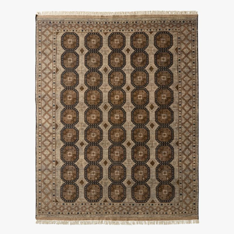 Pascala Hand-Knotted Taupe Wool Area Rug 8'x10' + Reviews | CB2 | CB2