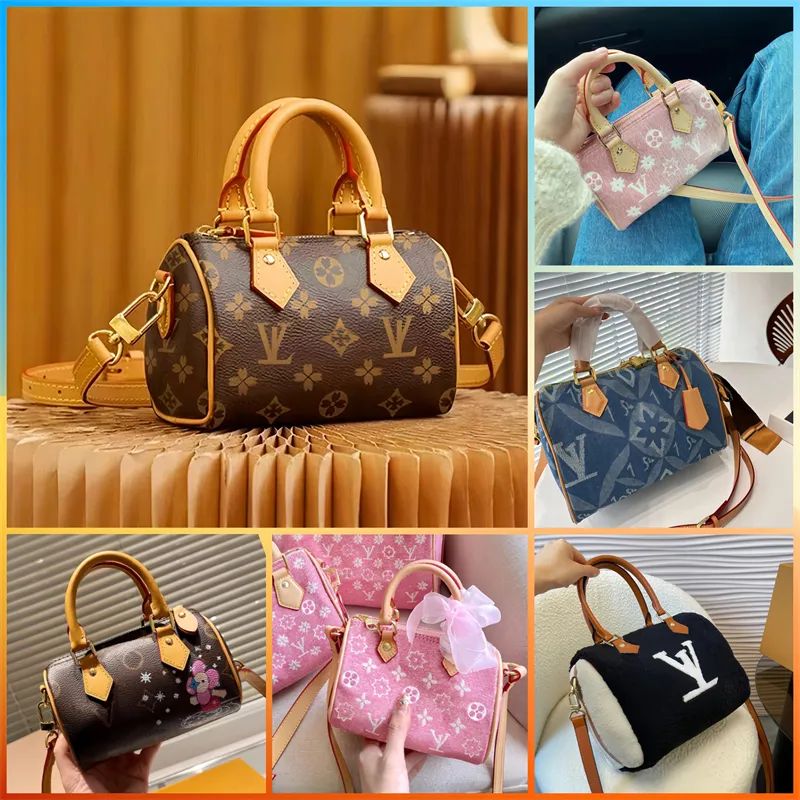 Genuine Leather Speedy high quality luxury wallets crossbody purses designer woman handbag bag sh... | DHGate