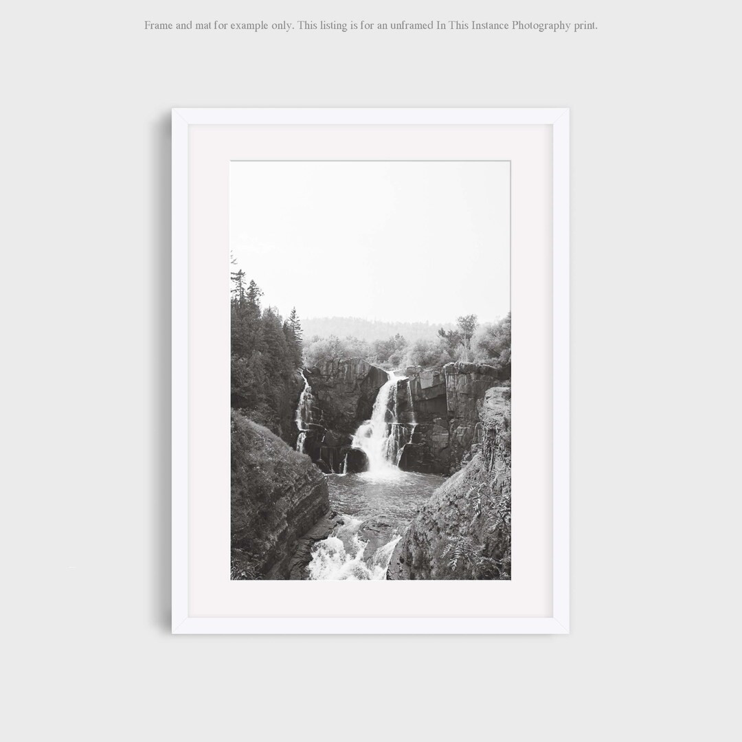 Minnesota Photography, Northwoods Grand Portage High Falls Pigeon River Vertical Photo, Great Lak... | Etsy (US)