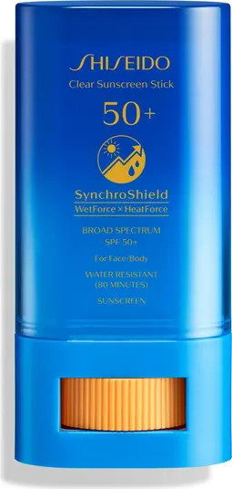 Shiseido Clear Sunscreen Stick SPF 50+ for Face & Body | Nordstrom | Nordstrom