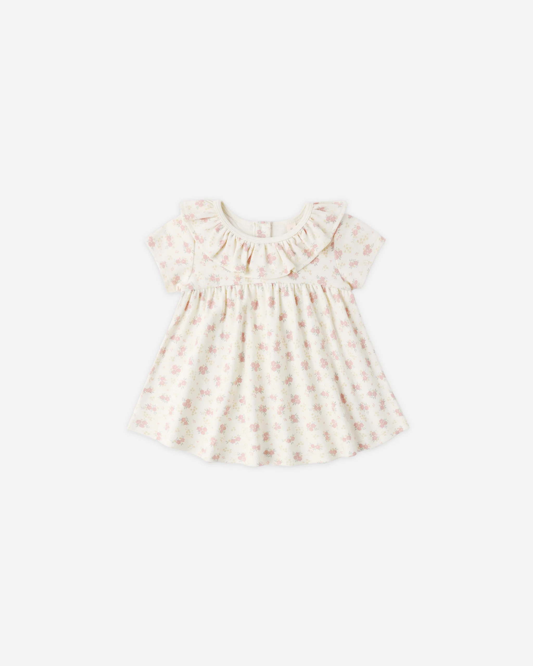 Ruffle Collar Jersey Dress Flower Field | Rylee + Cru