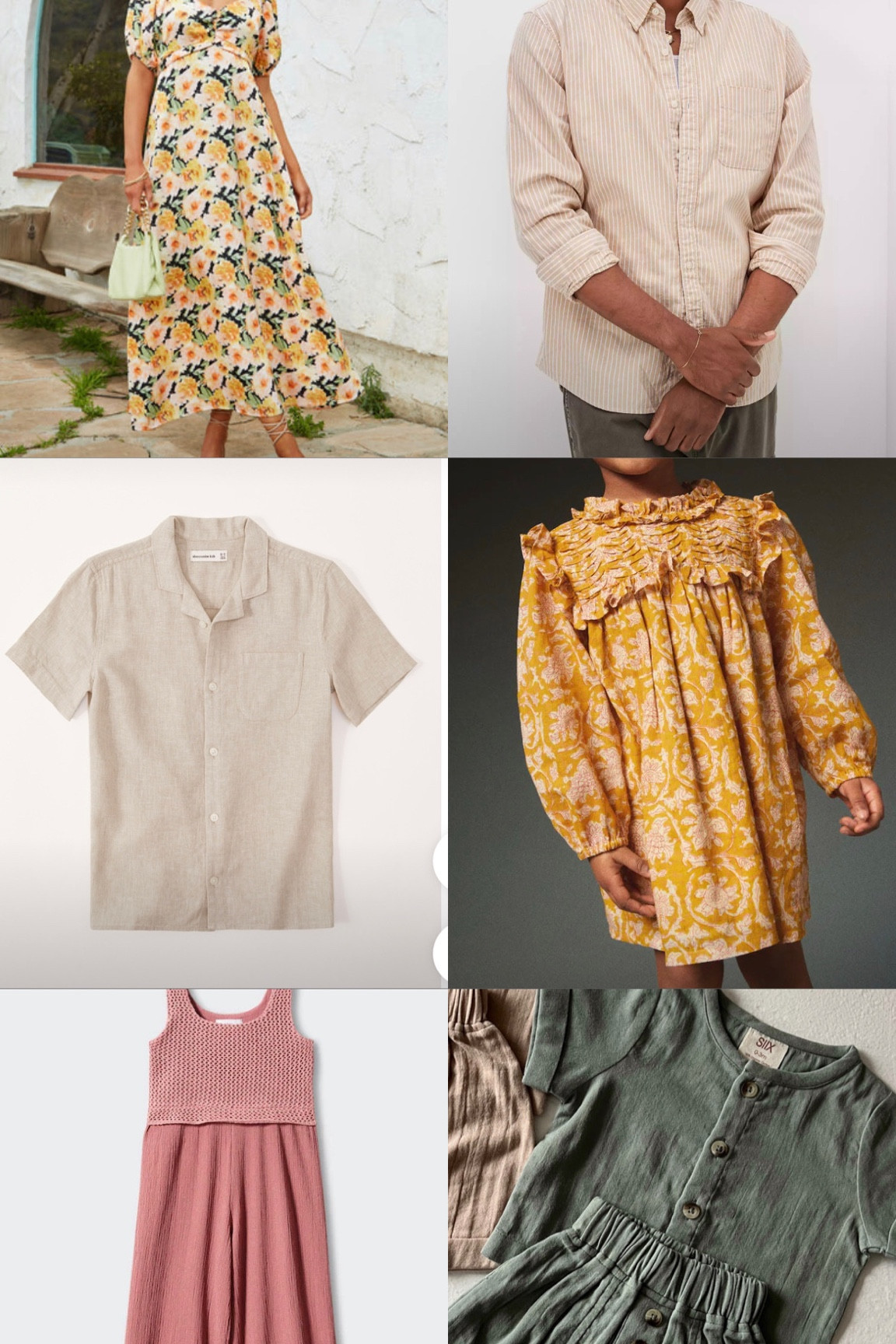 Pink, yellow and greens color scheme for family photos 🥳 

#LTKkids #LTKunder100 #LTKstyletip