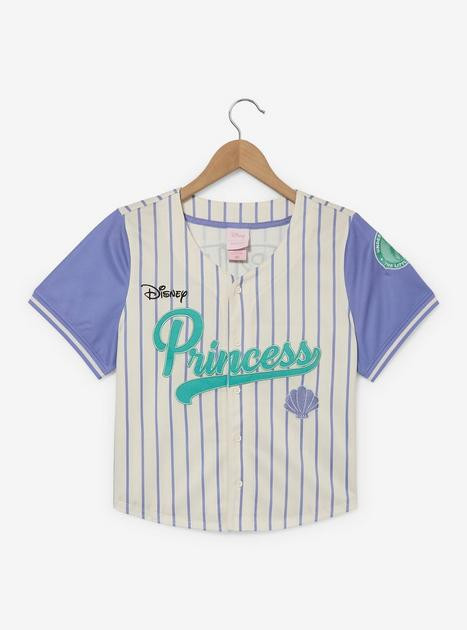Disney Princess Ariel Women's Cropped Baseball Jersey — BoxLunch Exclusive | BoxLunch | BoxLunch