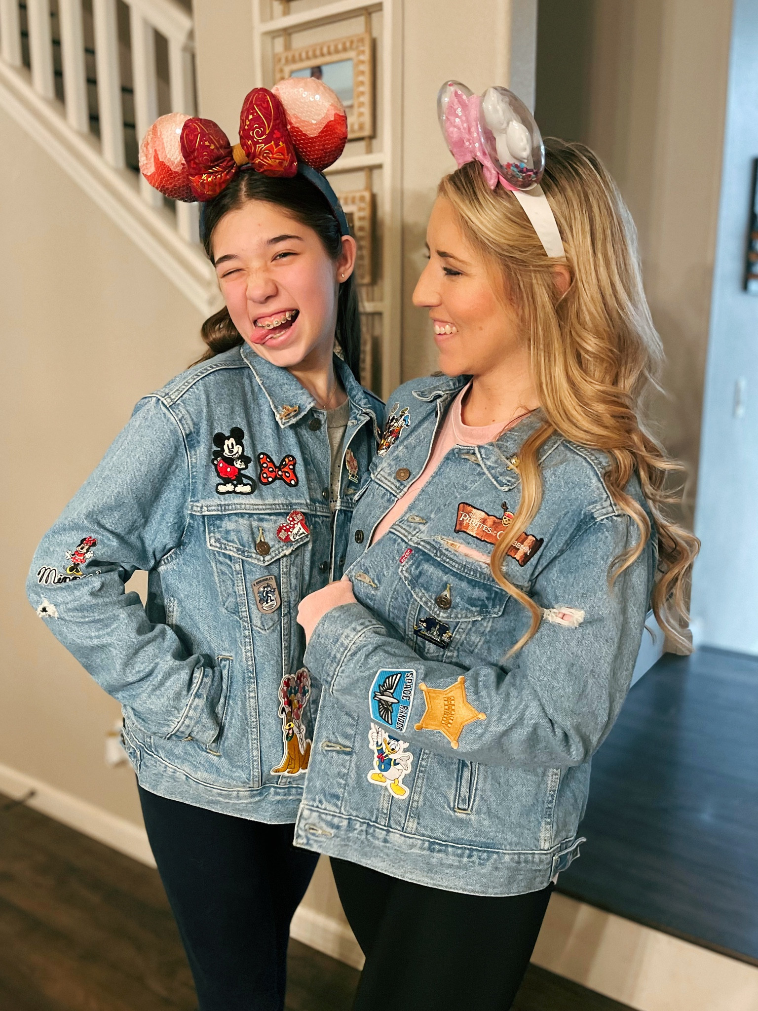 can you tell we’re ready for Disneyland!?
we had so much fun customizing our denim jackets with patches that represent our favorite things about Disney! 
- - daughter is wearing a size S in the jacket, and I’m in a M — it is oversized and wonderful!! - -
#patch #disneyoutfit #disney #mickeymouse #diy #craft 

#LTKtravel #LTKhome #LTKstyletip