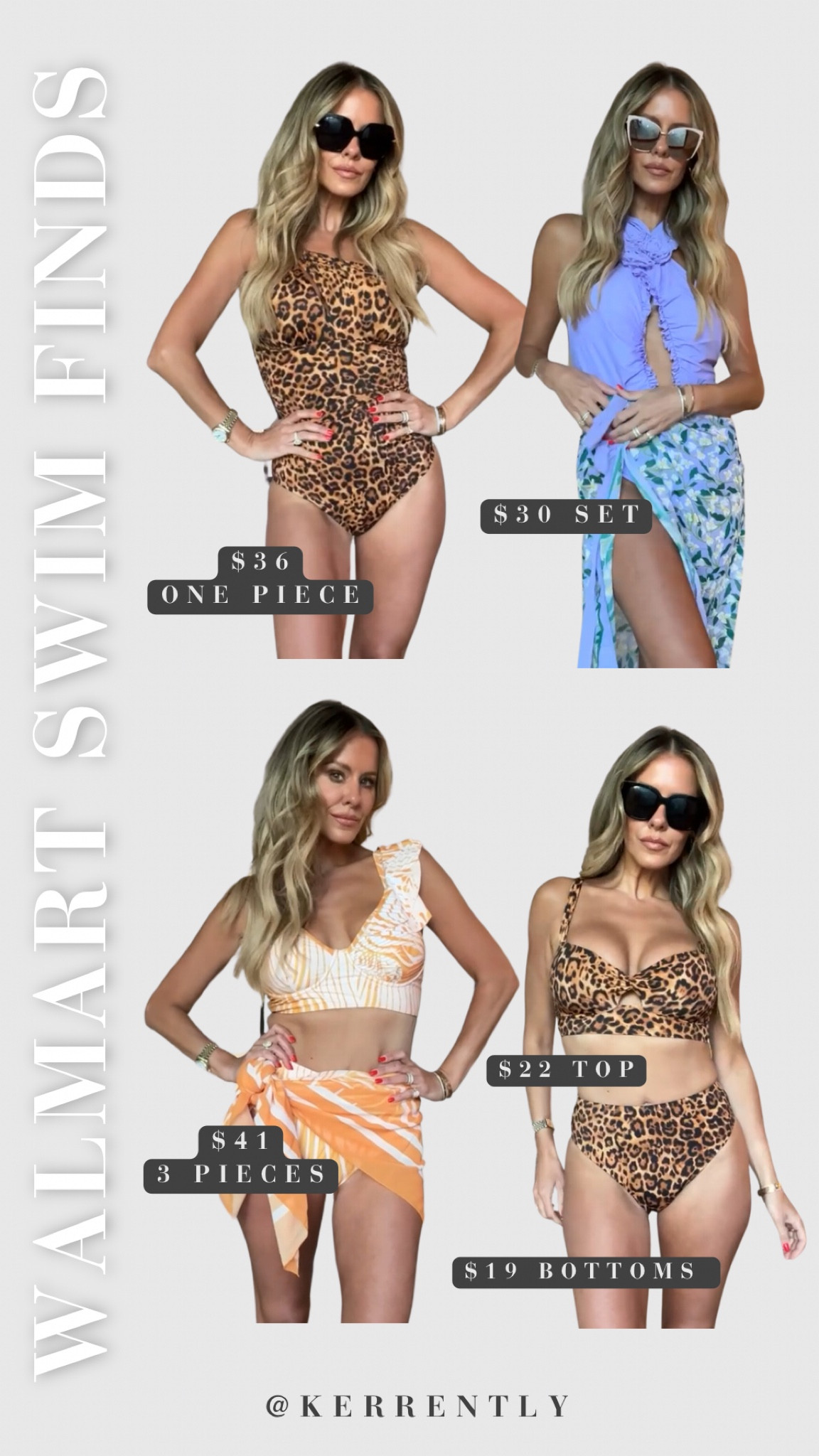 My current favorite #WalmartPartner finds! These 4 swim/vacation looks from @WalmartFashion are a perfect (and affordable) way to upgrade your summer wardrobe. 

#WalmartFashion @walmart

#LTKSwim #LTKTravel #LTKFindsUnder50