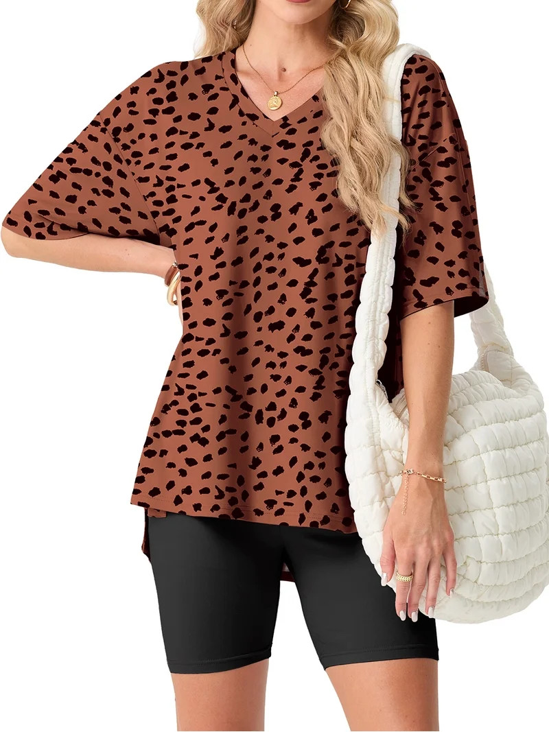 Cueply 2 Piece Sets for Women Summer Outfits Lounge Set Casual Matching Clothing Oversized T-Shir... | Walmart (US)