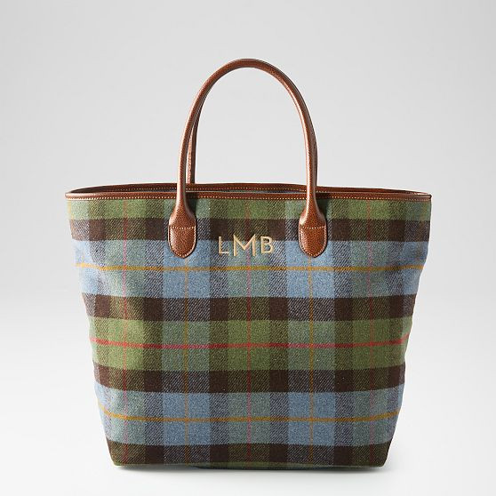 Sutton Plaid Travel Tote | Mark and Graham