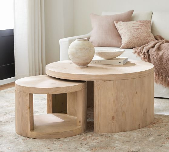 Folsom Round Nesting Coffee Tables | Pottery Barn (US)