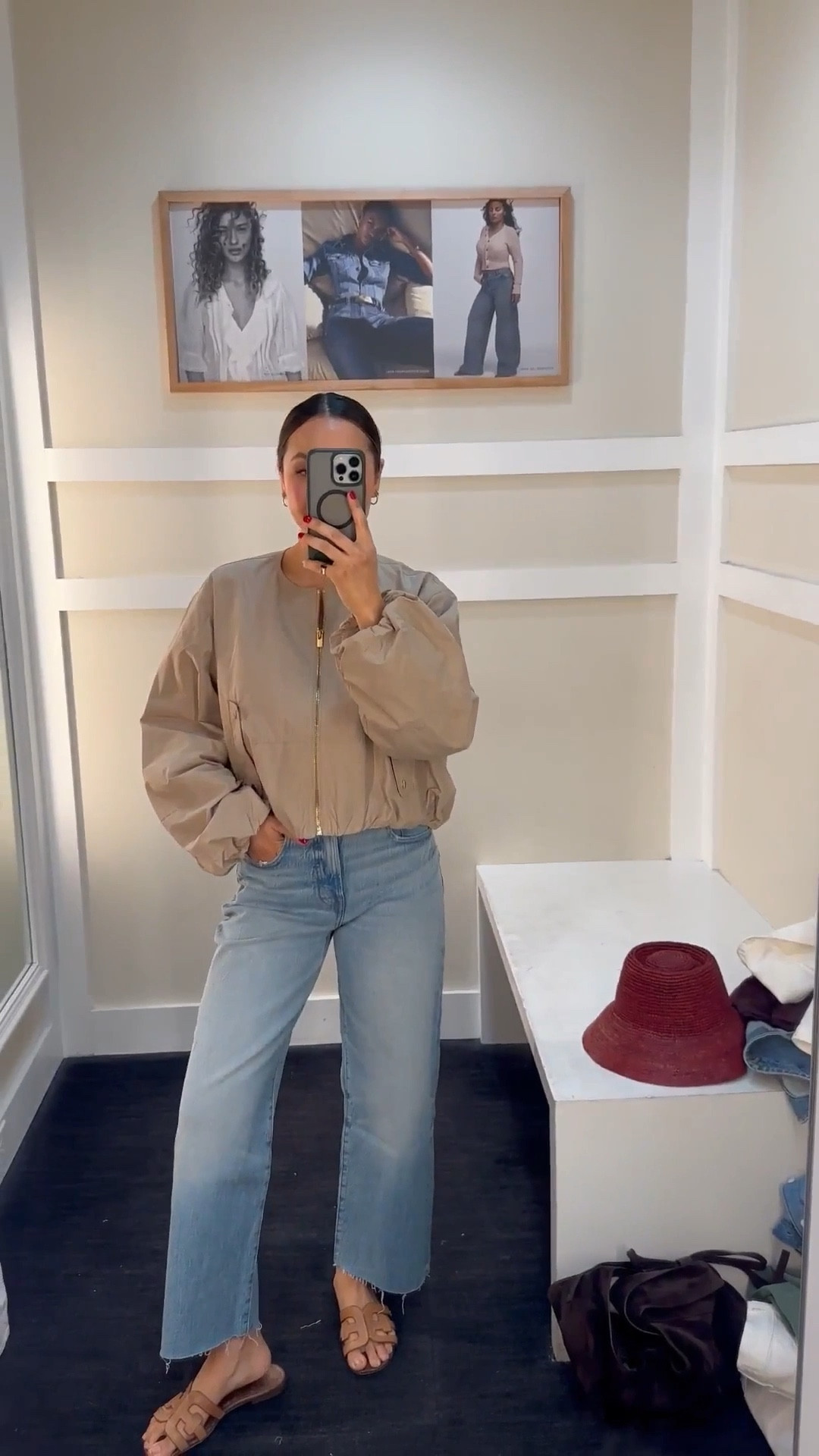 Spring outfit from Madewell 

Bubble jacket — xs, was restocked! 
Perfect vintage wide leg crop — size 25 regular 

#LTKootd