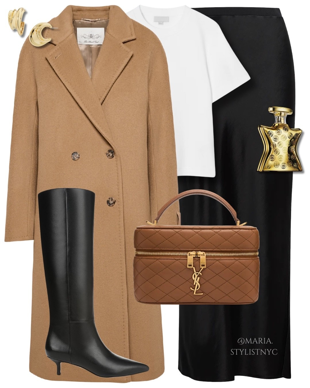 Wool Coat + Maxi Skirt + Knee High Boots + Vanity Shoulder Bag Fall Outfit 🤎🍂✨

#LTKItBag #LTKShoeCrush #LTKStyleTip