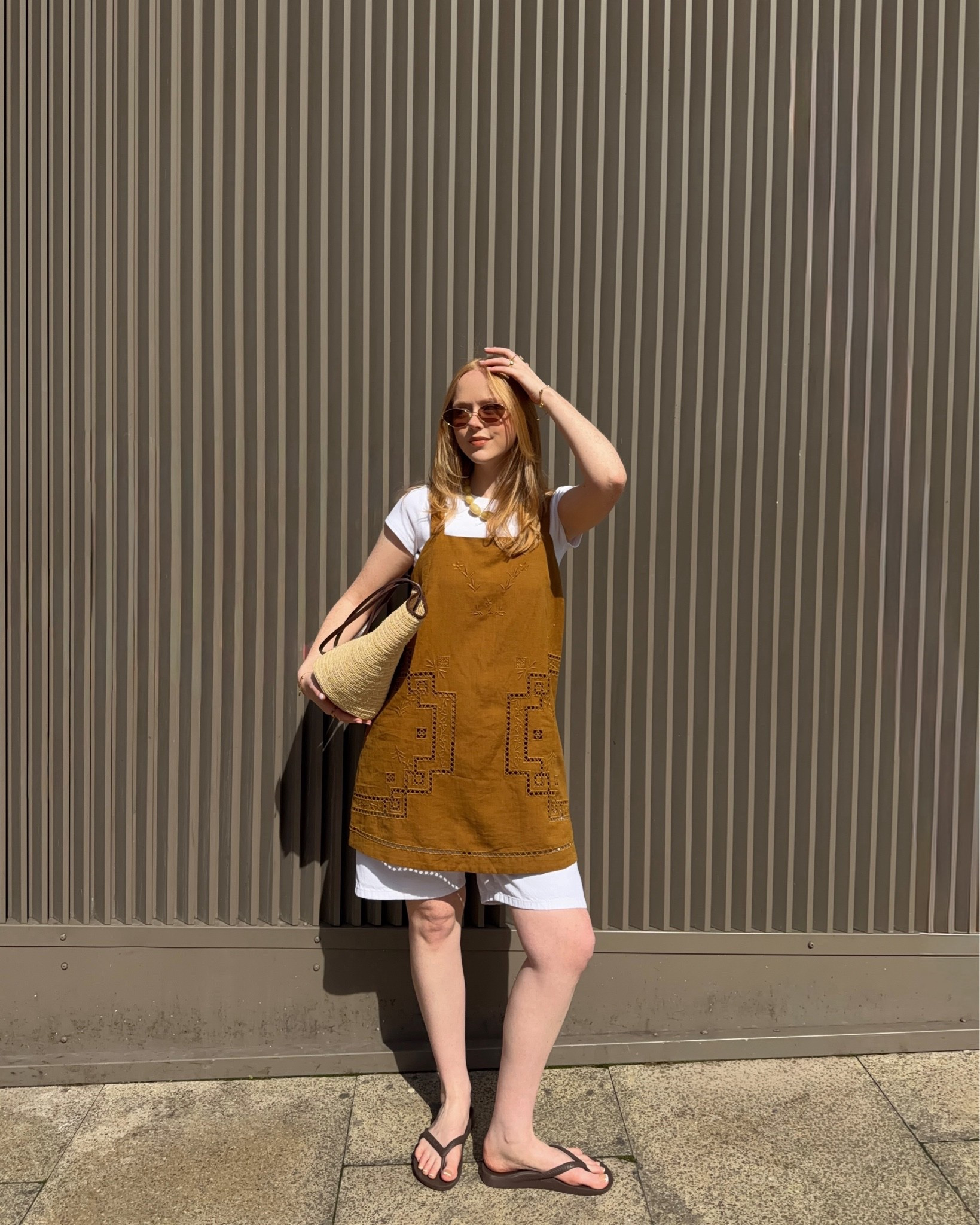 Summer Dress, Pinafore Dress, White Shorts, Bermuda Shorts, Flip Flops, Archies

#LTKsummer #LTKuk #LTKeurope