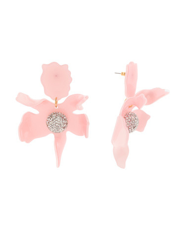 Crystal Lily Earrings | TJ Maxx
