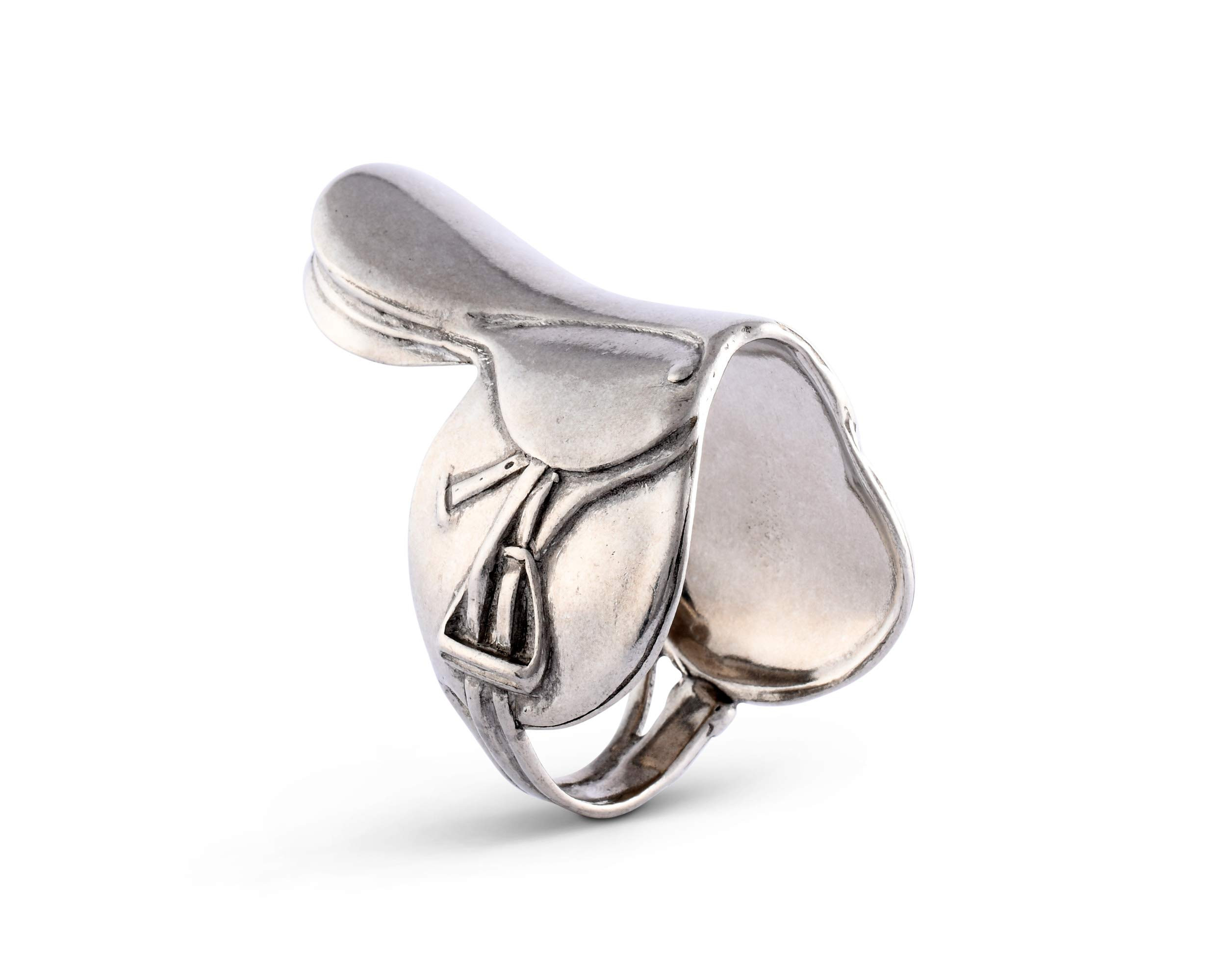 Vagabond House Pewter English Horse Saddle Napkin Ring (Sold as Single Ring) Artisan Crafted Desi... | Amazon (US)