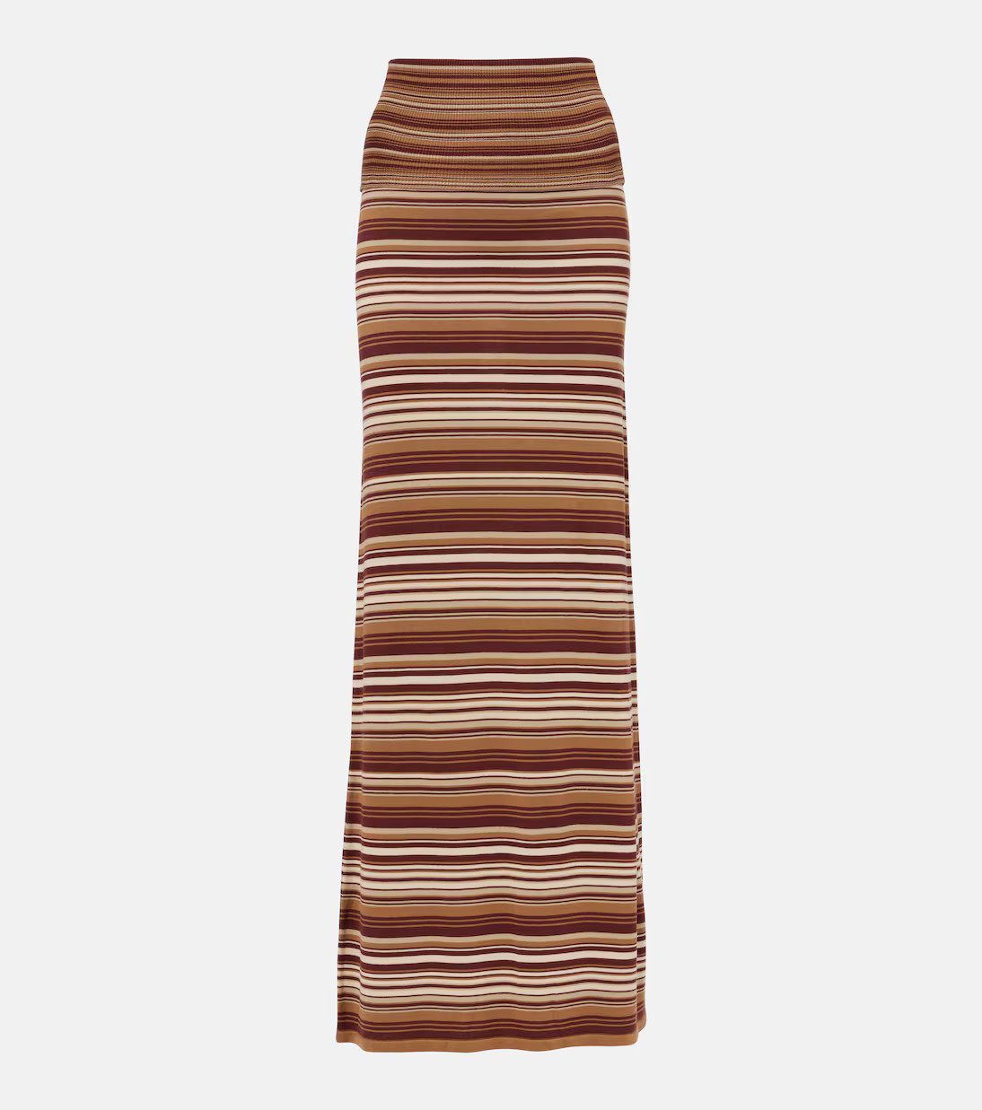 Knitted striped silk-blend maxi skirt | Mytheresa (US/CA)