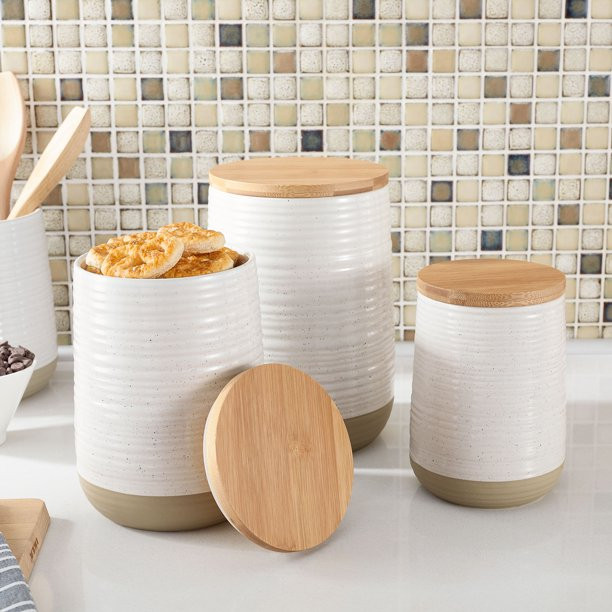 Better Homes & Gardens Abott Large Stoneware Canister | Walmart (US)