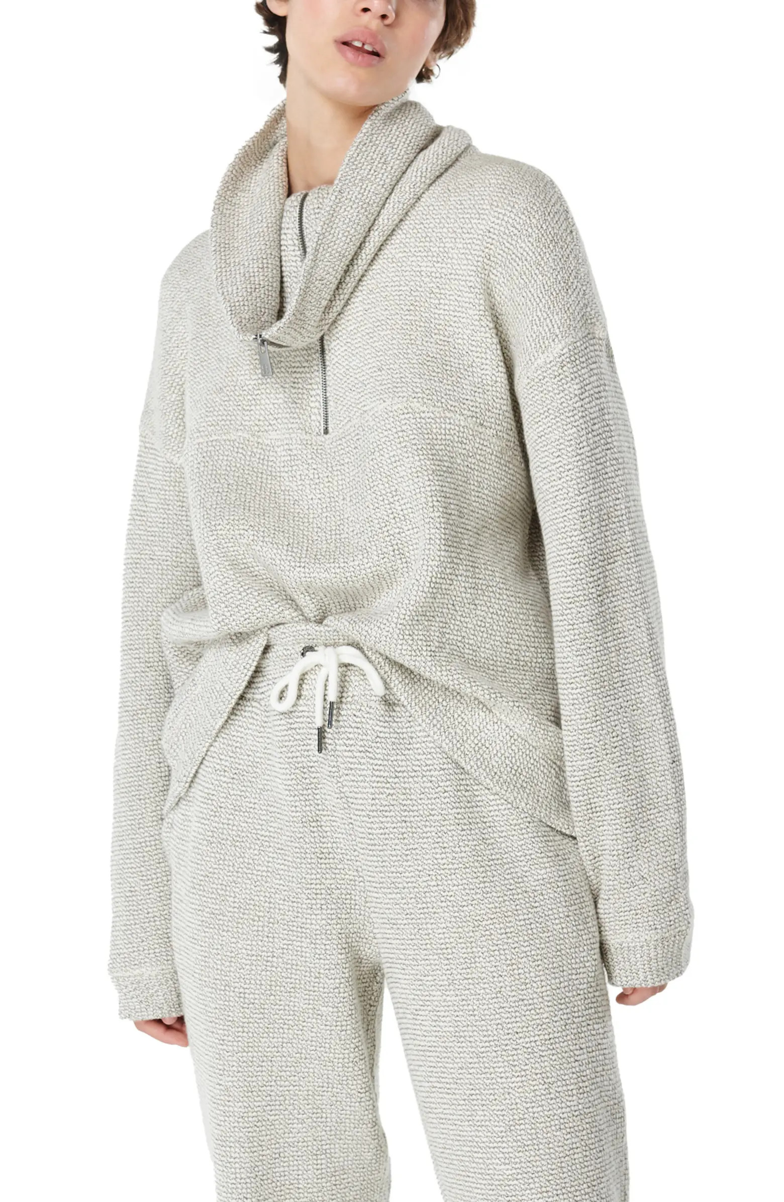 Sweaty Betty Restful Bouclé Half Zip Pullover | Nordstrom | Nordstrom