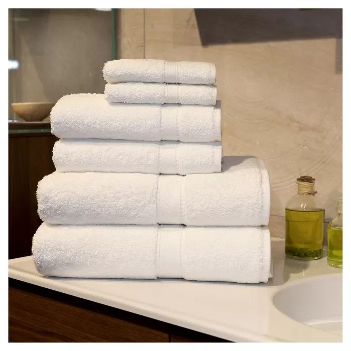 Terry Towel Combination 6pc Set White - Linum Home Textiles | Target