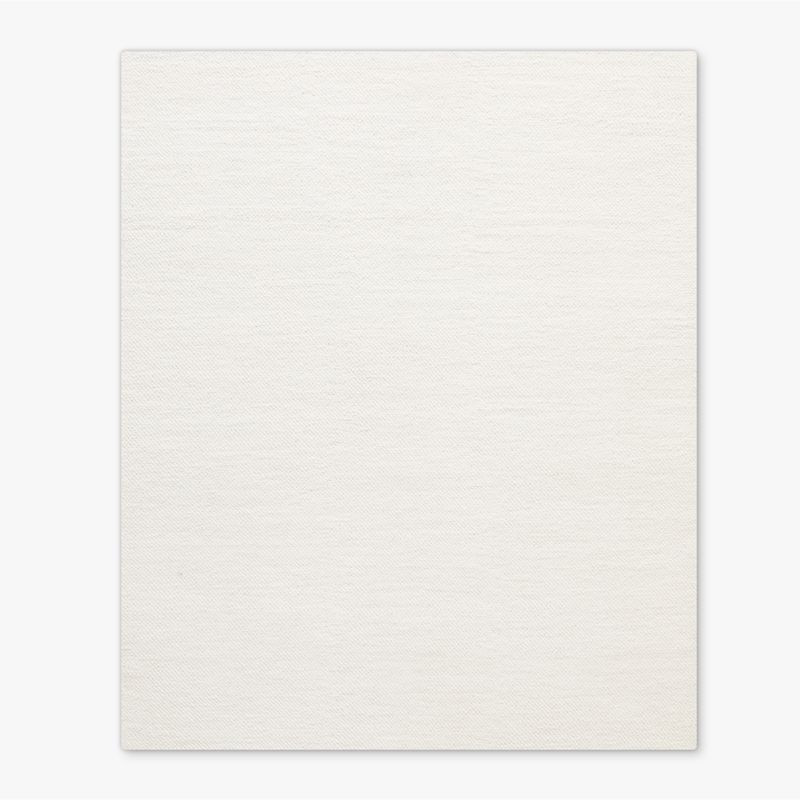 Tama Handwoven Warm White Merino Wool Area Rug 8'x10' + Reviews | CB2 | CB2