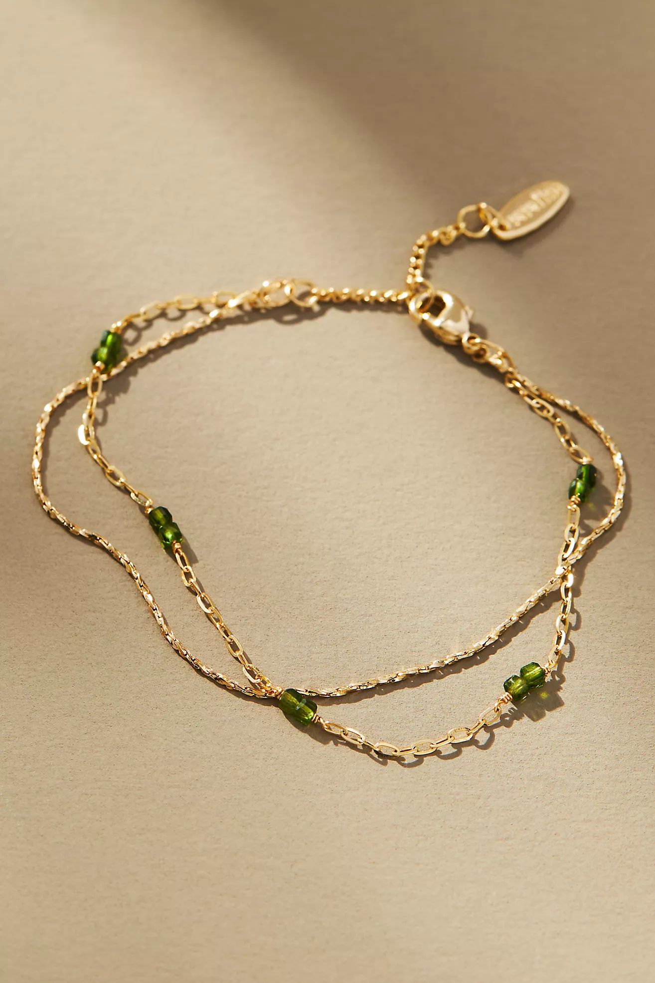 Double-Layer Beaded Chain Bracelet | Anthropologie (US)