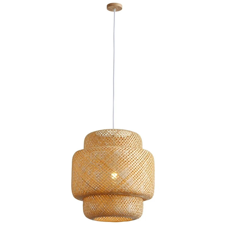 Aiwen Rattan Pendant Light Farmhouse Decor Creative Hanging Ceiling Lamp Fixture | Walmart (US)