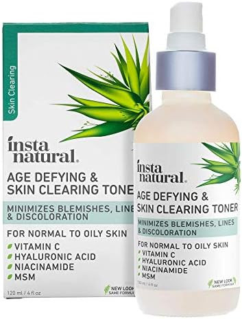 Vitamin C Skin Clearing Toner - Natural & Organic Anti Aging Facial Spray with Salicylic Acid & H... | Amazon (US)