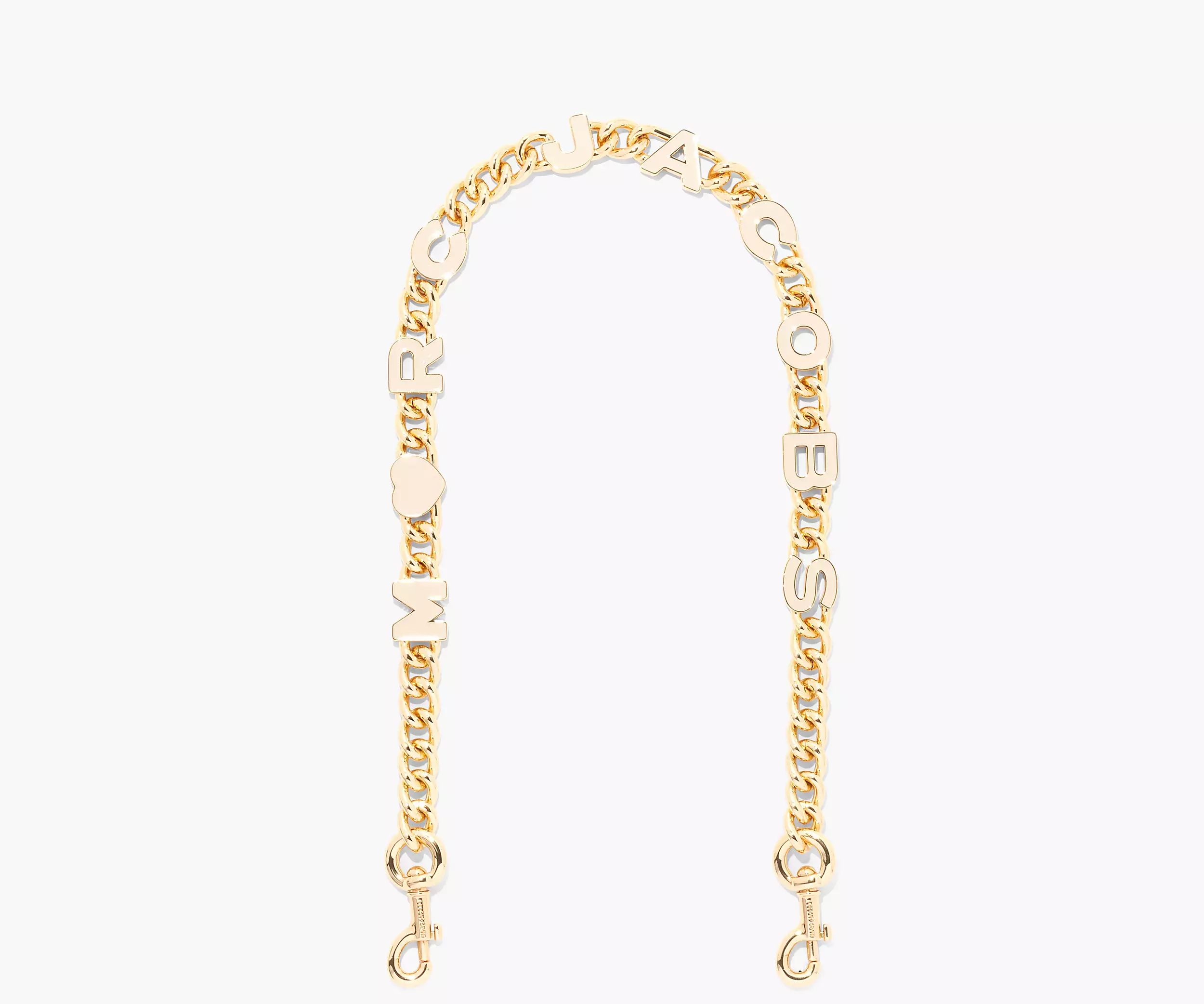 The Heart Charm Chain Shoulder Strap | Marc Jacobs