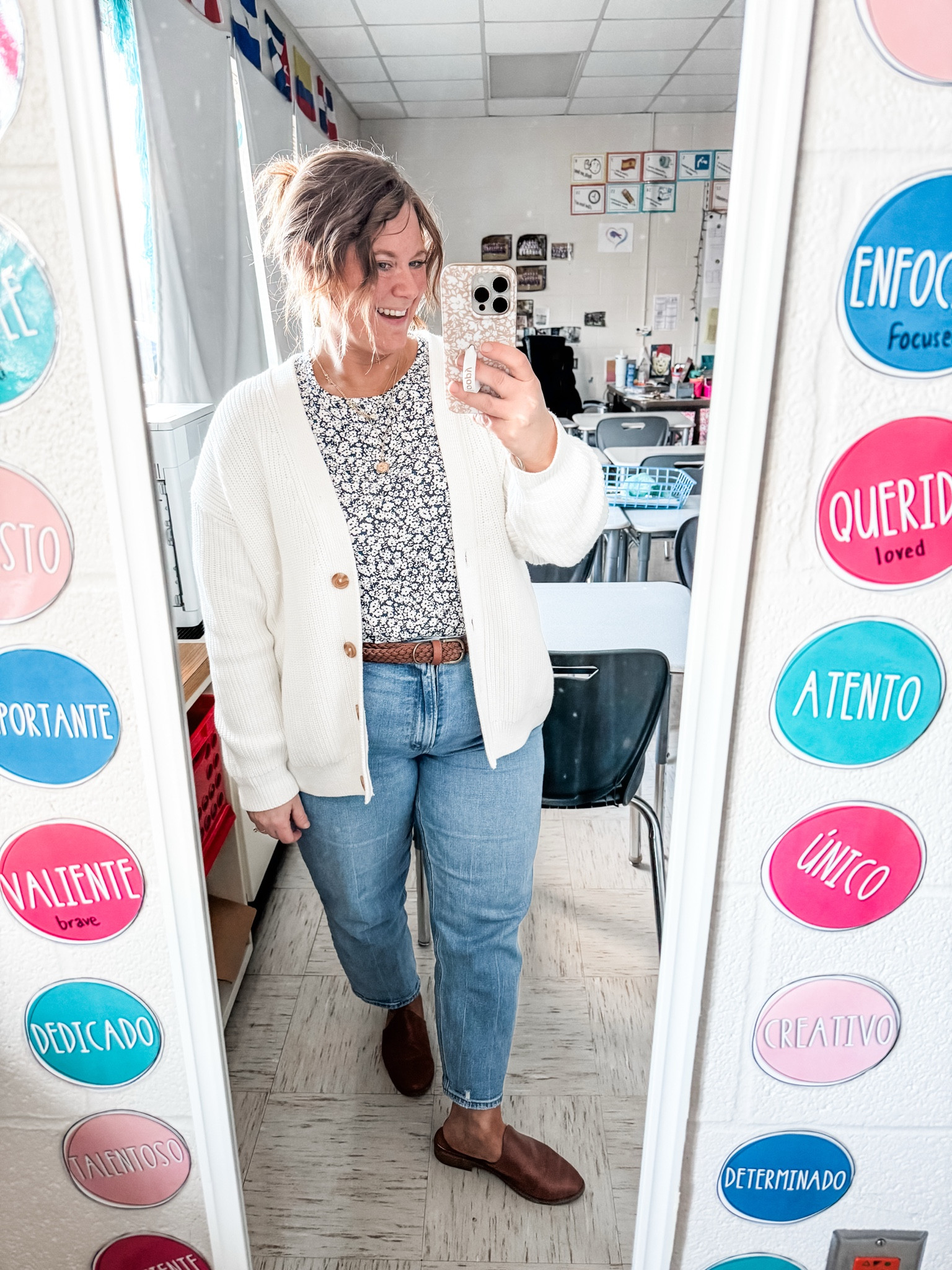 My tee is older from Old Navy - it’s the luxe tee and they still sell it in different colors & patterns.  Cardigan is quince and I love it!  Jeans are Abercrombie.  All true to size (large top, 32 short jeans)

#LTKStyleTip #LTKMidsize #LTKSeasonal