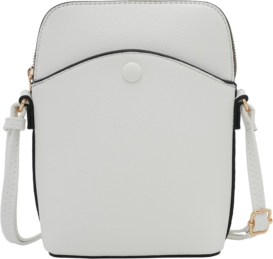 Small Crossbody Bag with Gold Hardware, Mini Shoulder Purse with Adjustable Strap | Amazon (US)