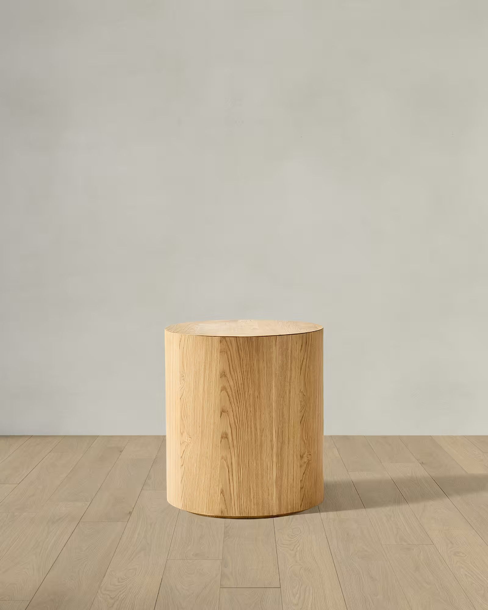 Oak Drum End Table | Quince