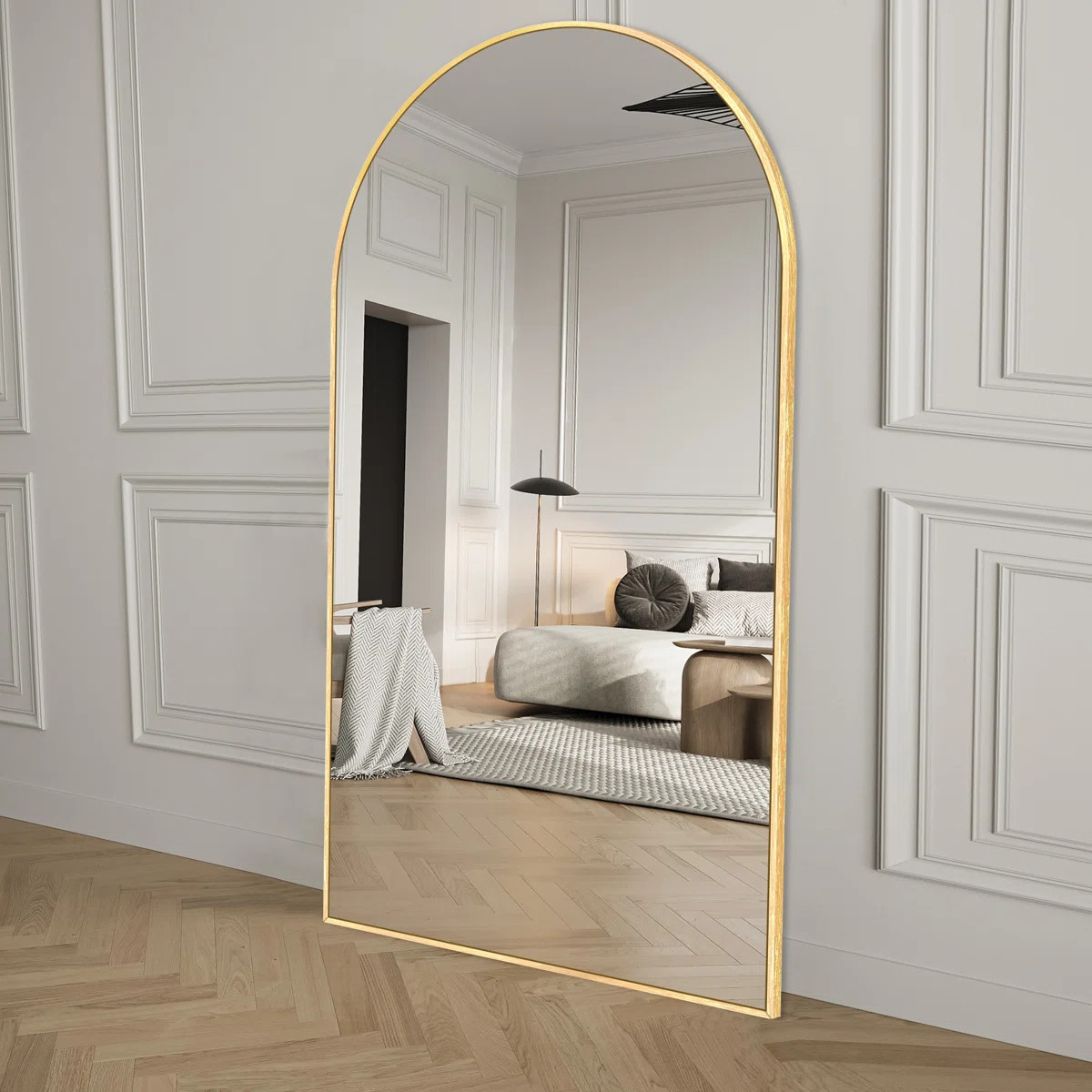 Latitude Run® Large Arch Full Length Mirror with 3 Mounting Method & Reviews | Wayfair | Wayfair North America