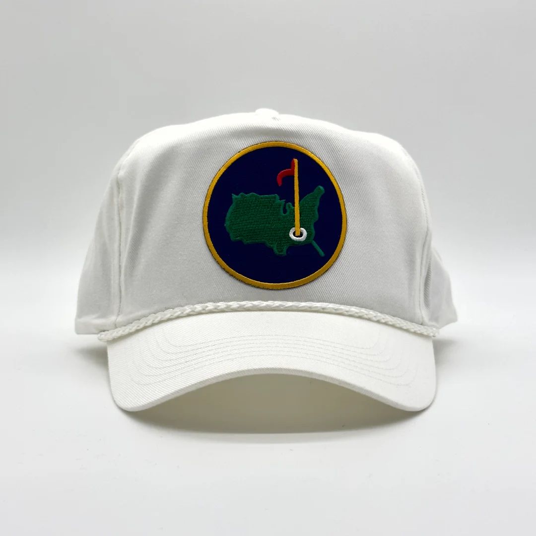 PGA Tour Masters Golf Tournament Retro Hat White Trucker Rope - Etsy | Etsy (US)