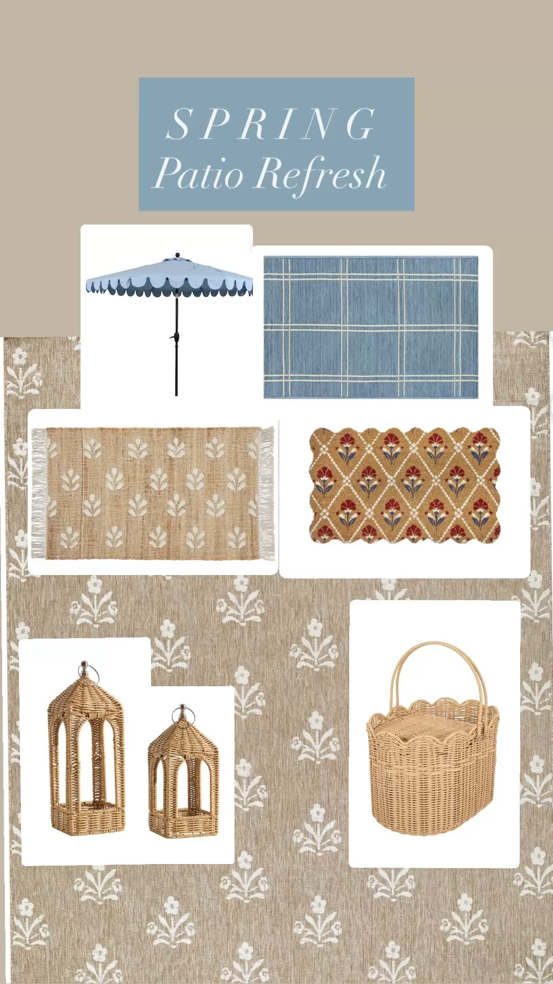 Spring patio refresh!  