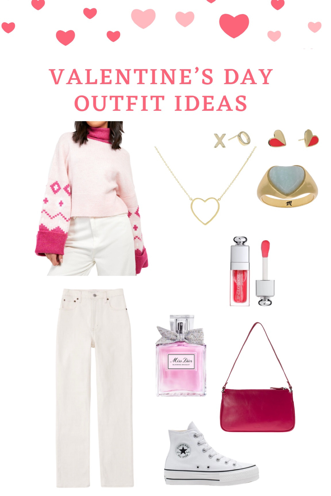 Pink Casual Valentine's Day Outfits Valentine's Day Outfits