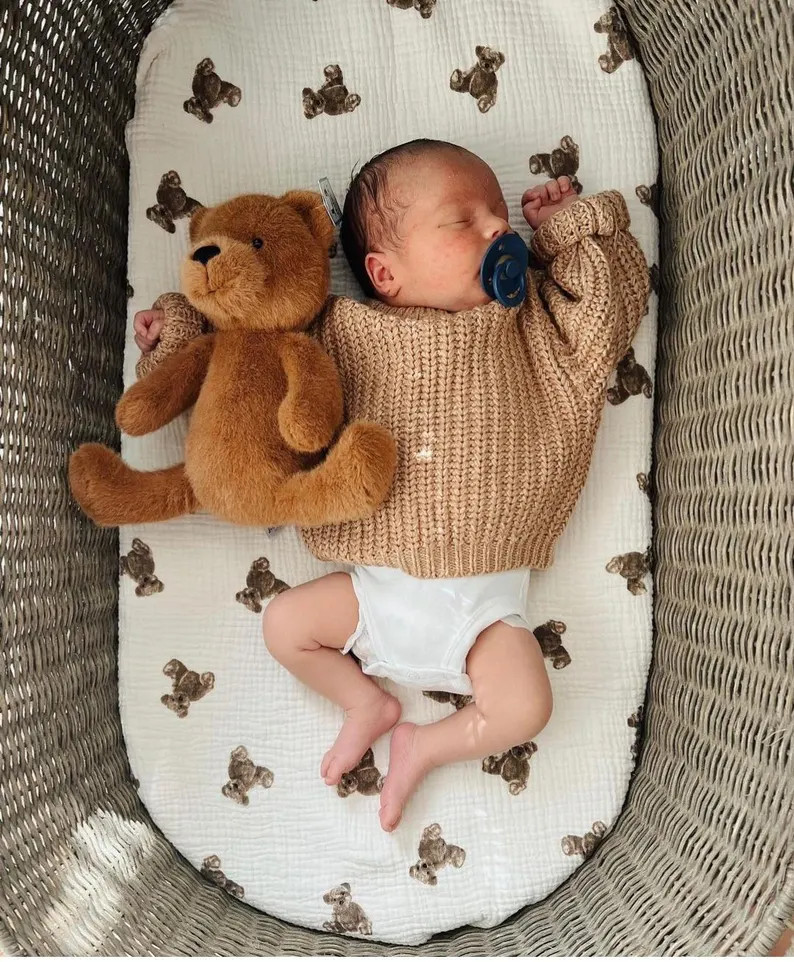 Chunky Knit Baby Sweater braided Cotton Kids Sweater - Etsy | Etsy (US)
