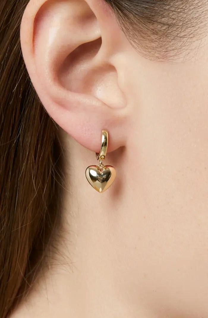 Puffed Heart Hoops - Jessica | Nordstrom