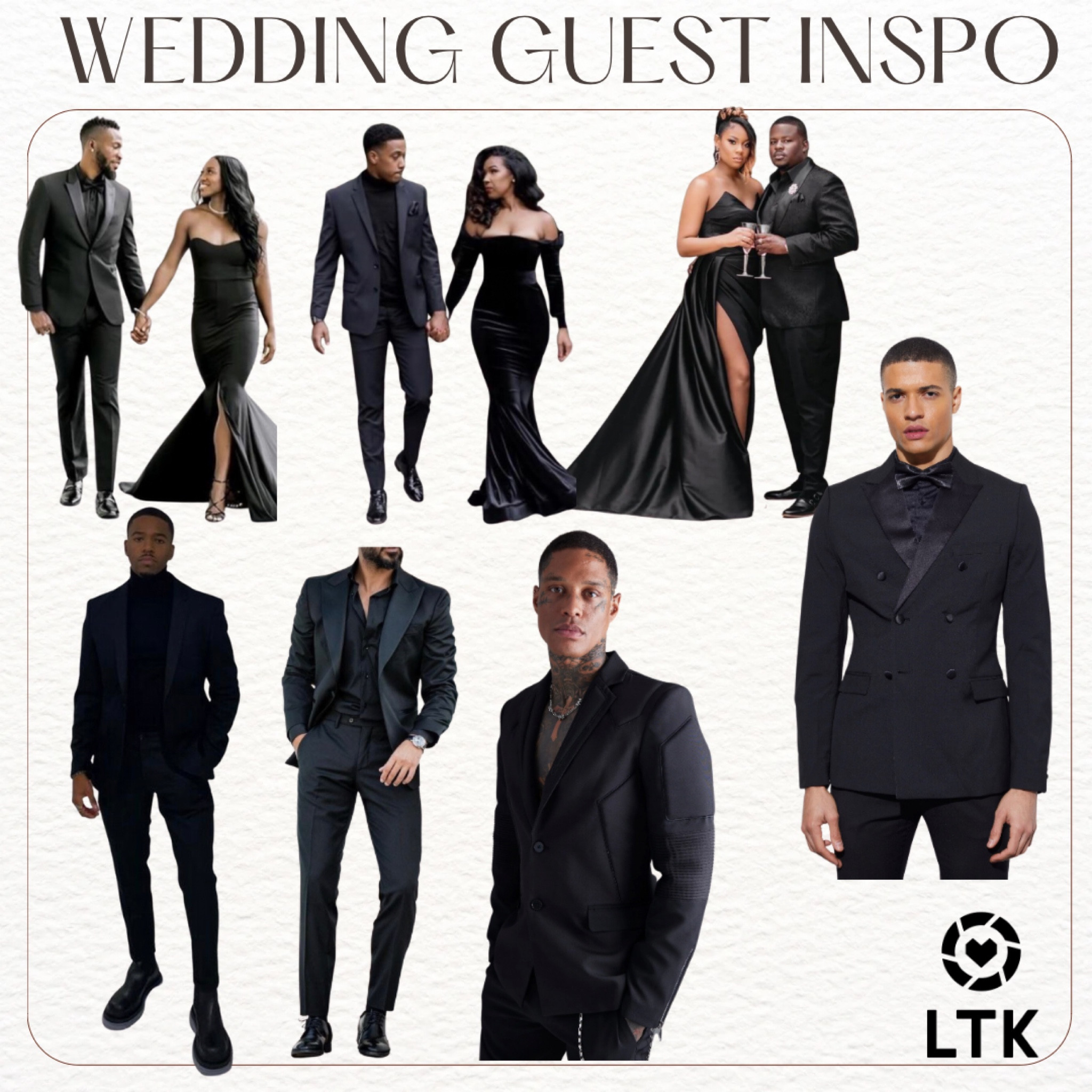 Ok so the men need inspo for formal wedding wear also !! So I linked some funds for make wedding guest outfits and suits ! Black on black tuxedo and sets lol 

#LTKwedding #LTKmens #LTKstyletip