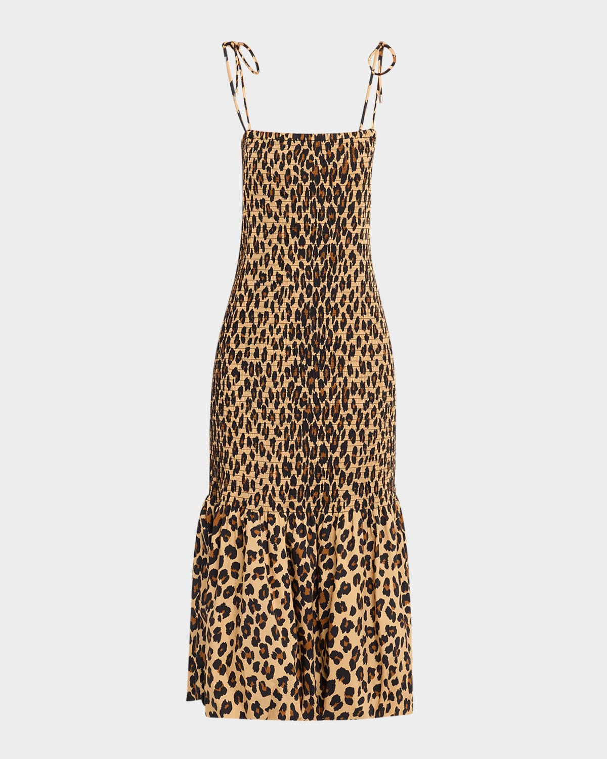 Canto Smocked Poplin Dress | Neiman Marcus