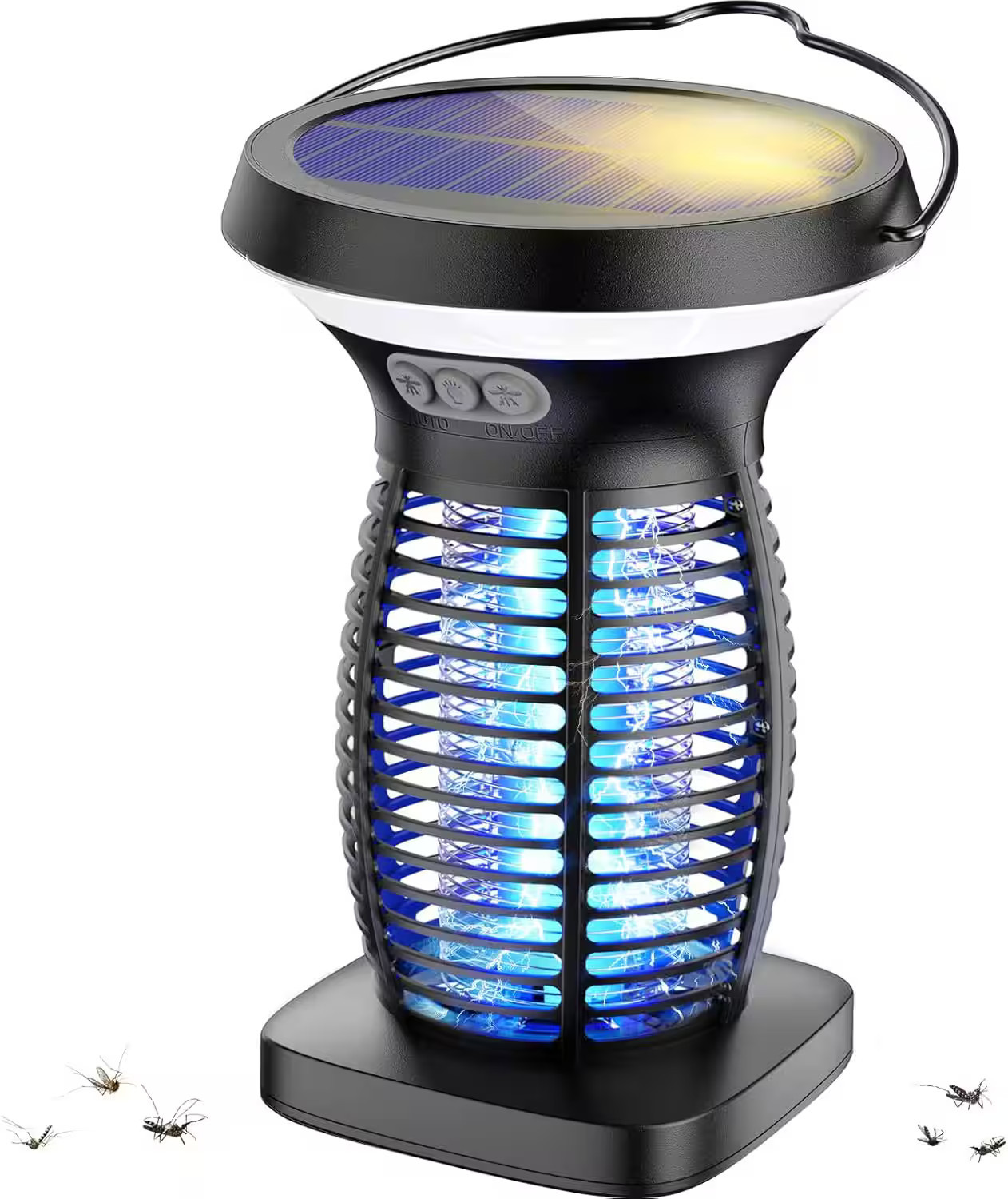 Anysun - Solar Bug Zapper Outdoor - Waterproof Rechargeable with Solar Panel, 4200V Mosquito Killer for Backyard, Patio, Camping | Best Buy U.S.